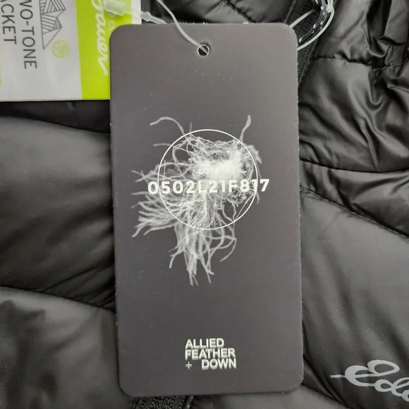 Eddie Bauer Women's Black Down Puffer  Jacket Full Zip Water Repellant Size S - Picture 14 of 16